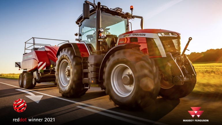 Massey Ferguson vence o prestigiado prêmio Red Dot: Product Design 2021 com a série de tratores MF 8S